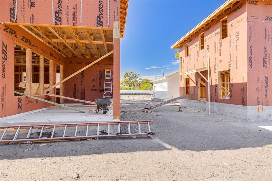 In-progress construction of a new home in , St. Petersburg, FL (Image 8).