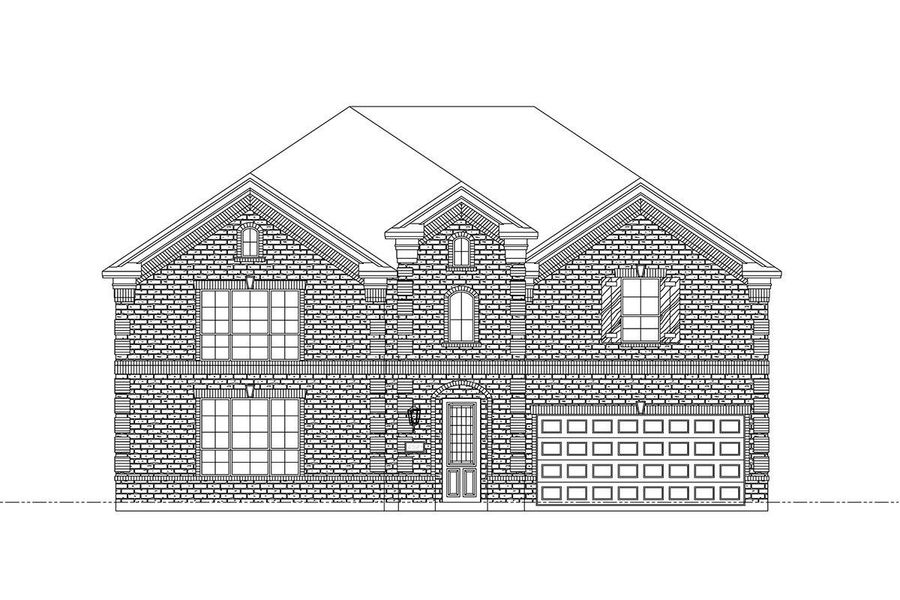 Representative exterior photo of a completed home built from the Grand Silverwood by Grand Homes in Grand Oaks, Celina, TX (Image 24).