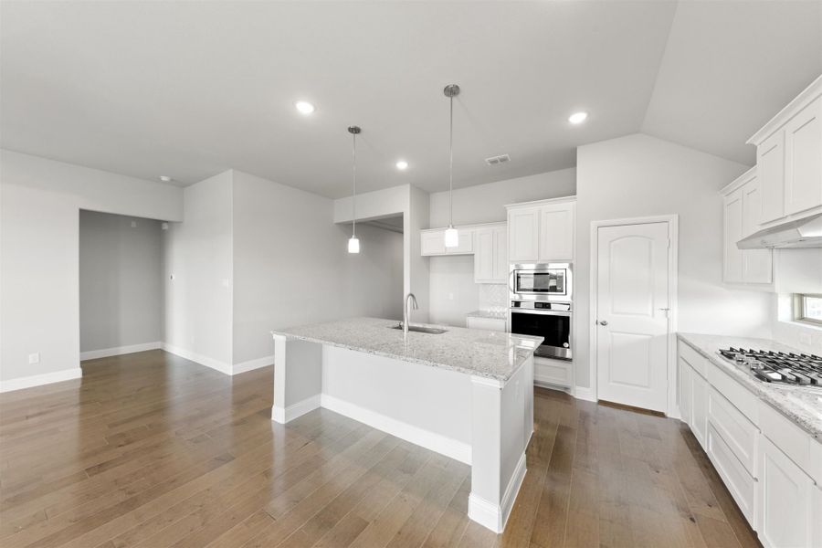 Furnished interior view inside a new home in Keeneland, Aubrey (Image 8).