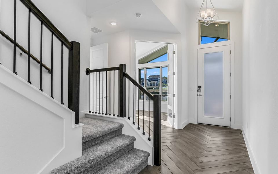 Representative unfurnished interior of a home built from the Howard by Brookfield Residential in Traditional Homes at Easton Park, Austin (Image 6).