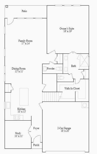 Builder Plan Floor 1
