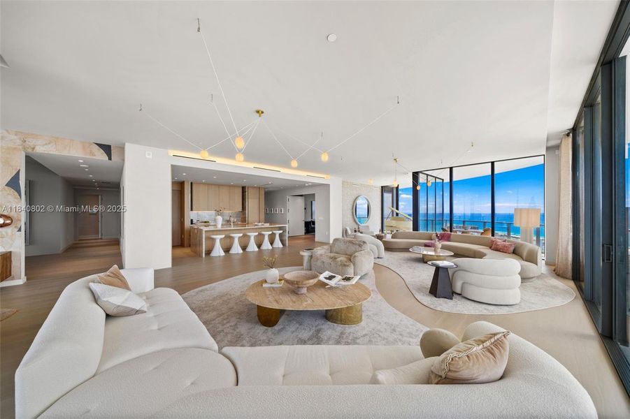 Furnished interior view inside a new home in , Miami Beach (Image 36).