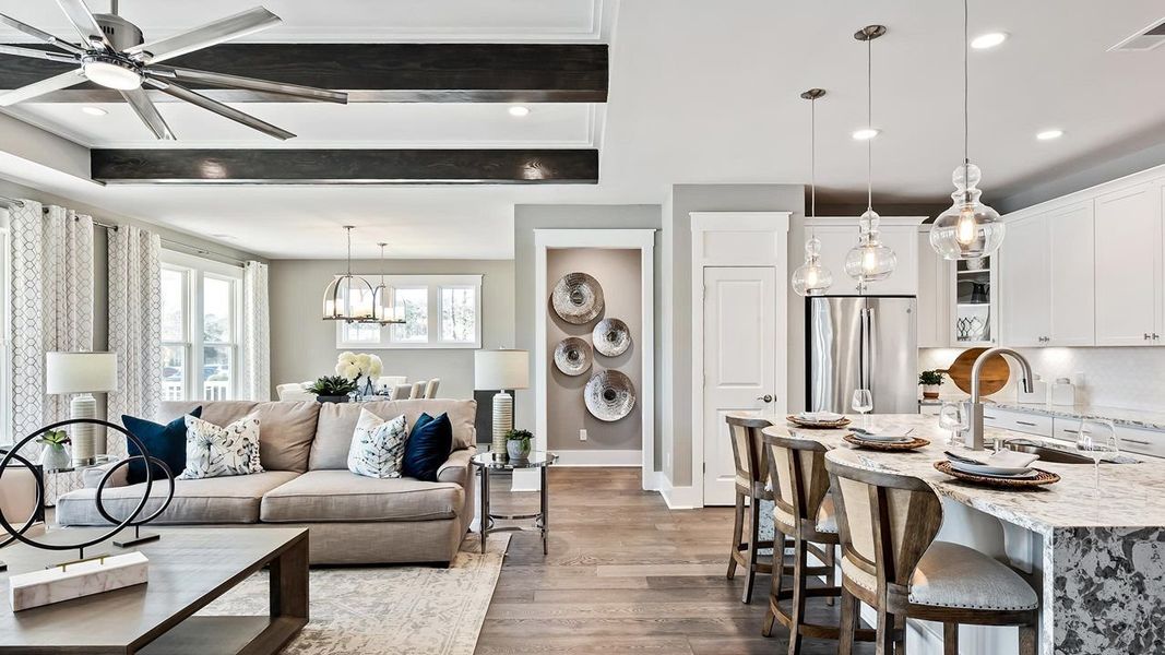 Island Kitchen and Great Room