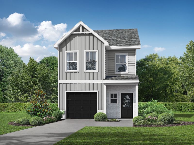 Representative exterior photo of a completed home built from the Willow by Create Homes in Medlock Park, Austell, GA (Image 1).