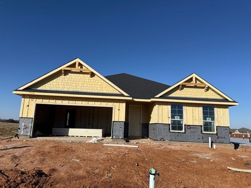 In-progress construction of a new home in Covenant Park, Springtown, TX (Image 3). In-progress construction of a new home in Covenant Park, Springtown, TX (Image 3).
