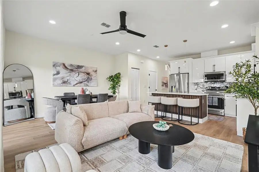 Furnished interior view inside a new home in , Tampa (Image 6). Furnished interior view inside a new home in , Tampa (Image 6).