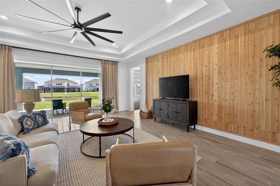 Furnished interior view inside a new home in River Landing, Wesley Chapel (Image 35). Furnished interior view inside a new home in River Landing, Wesley Chapel (Image 35).
