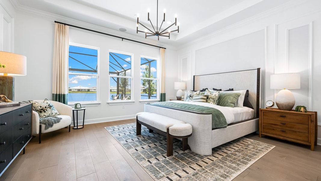 Representative furnished interior of a home built from the Pallazio II by Taylor Morrison in Skye Ranch Community Group Page, Sarasota (Image 14).