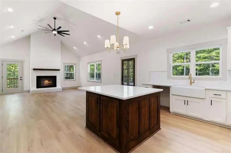 Furnished interior view inside a new home in , Ellijay (Image 15).