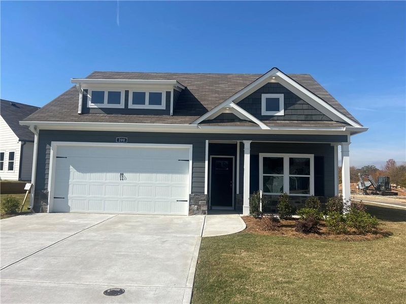 Front exterior of a new home in , Cartersville, GA, highlighting curb appeal (Image 26).