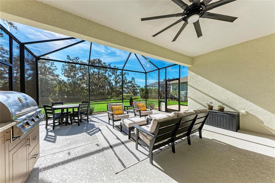 Exterior details and patio area of a home in , Parrish (Image 3).