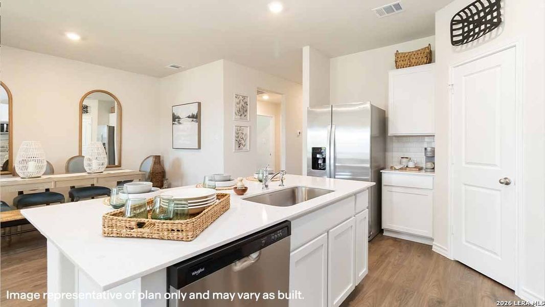 Furnished interior view inside a new home in , Boerne (Image 9).