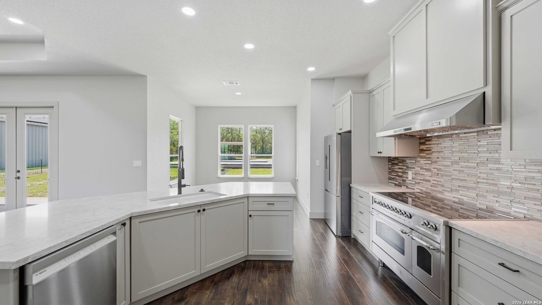 Furnished interior view inside a new home in , Adkins (Image 17).