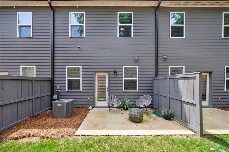 Exterior details and patio area of a home in , Atlanta (Image 24).