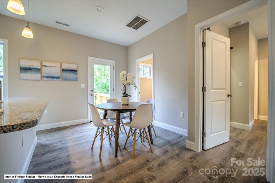 Furnished interior view inside a new home in , Asheville (Image 16).