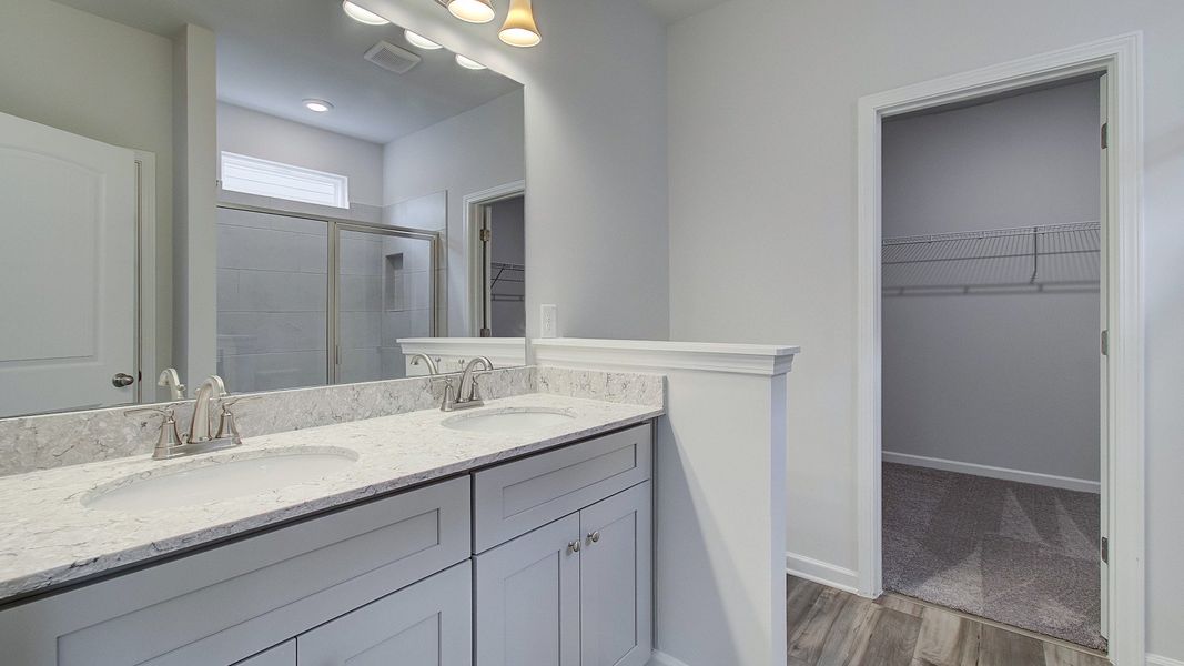 Representative furnished interior of a home built from the Emma by DRB Homes in Enclave at Evergreen, Fairburn (Image 13).