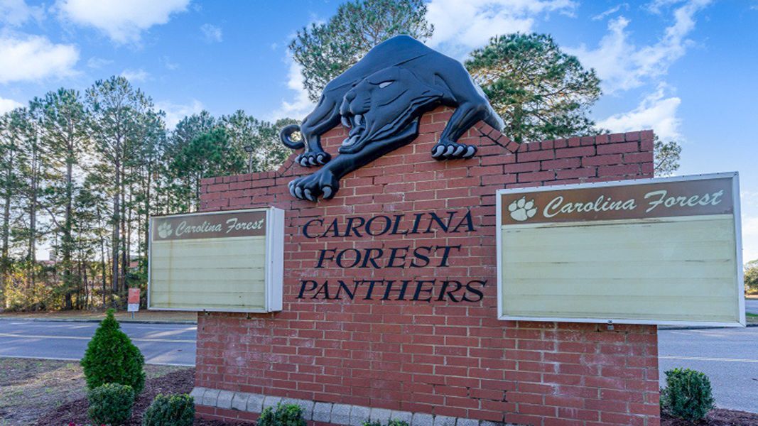 Front exterior of a new home in The Reserve at Wild Horse, Conway, SC, highlighting curb appeal (Image 2).