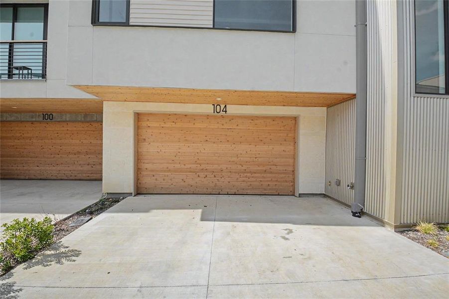 2 car garage.