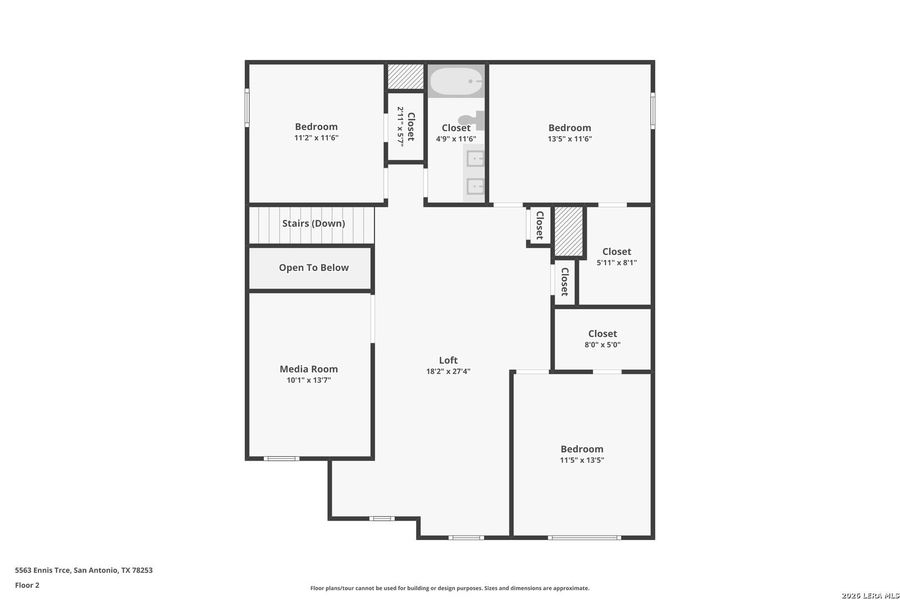 2D floor plan layout of this home in Thomas Pond, San Antonio, TX (Image 5). 2D floor plan layout of this home in Thomas Pond, San Antonio, TX (Image 5).