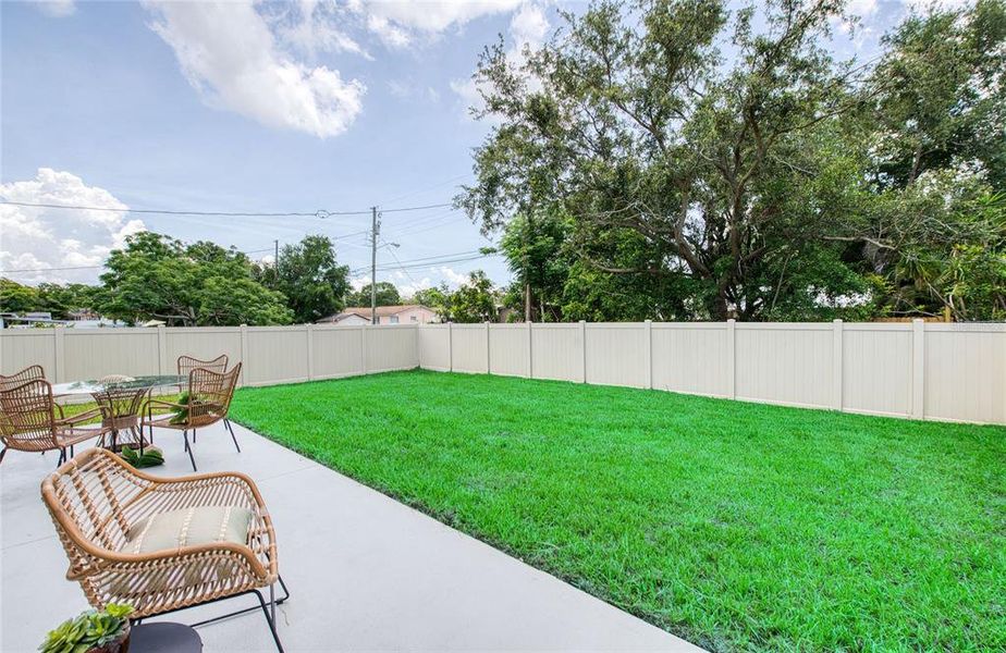 Exterior details and patio area of a home in , Palm Harbor (Image 26).
