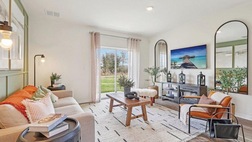 Furnished interior view inside a new home in Crosswinds, Haines City (Image 7).