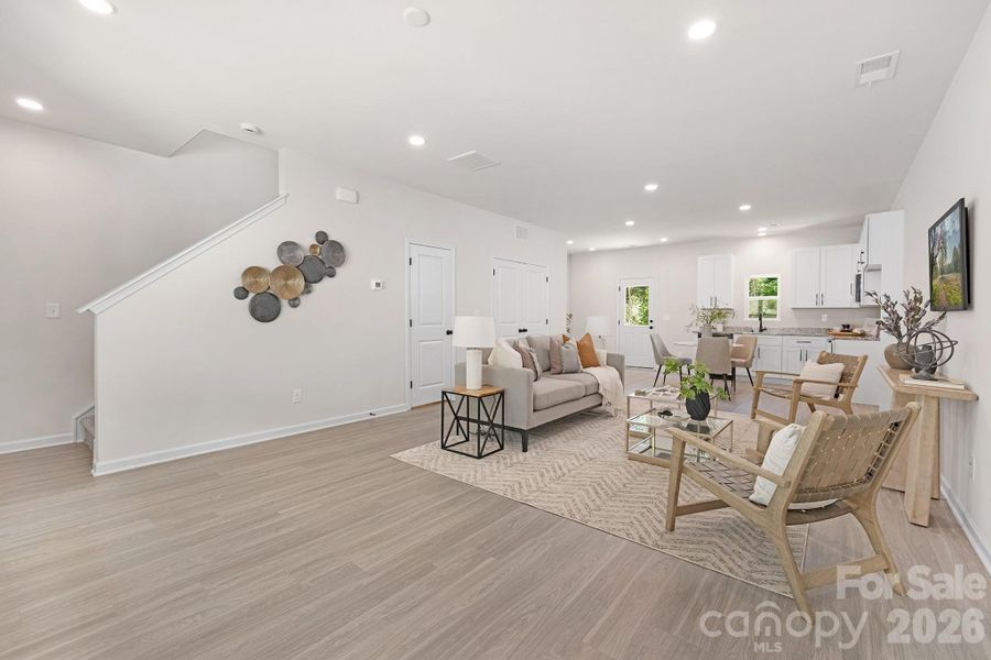 Furnished interior view inside a new home in , Bessemer City (Image 32).