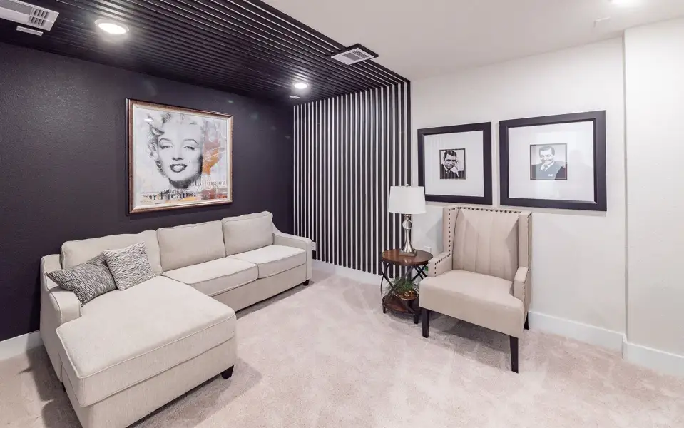 Furnished interior view inside a new home in Sunfield, Buda (Image 19).