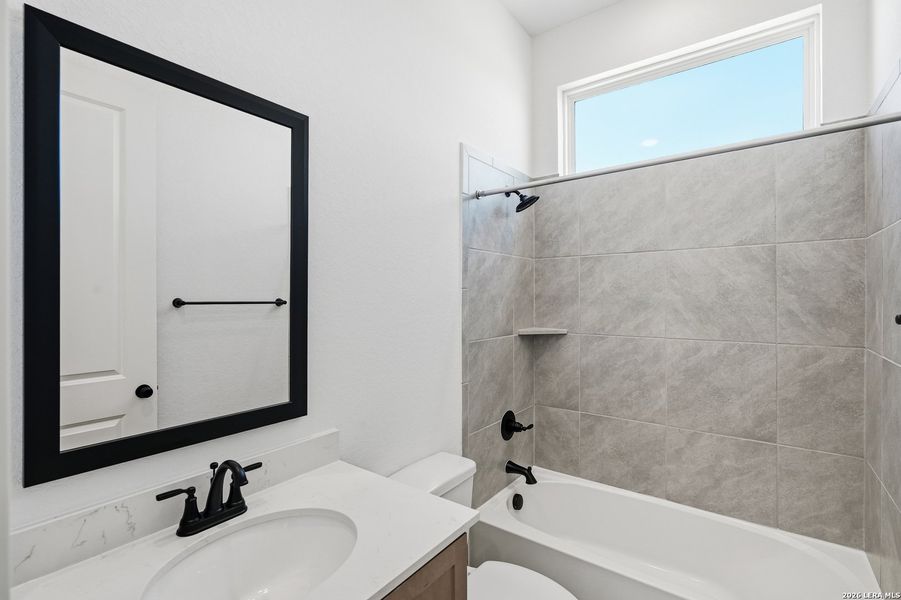 Furnished interior view inside a new home in Prominence, San Antonio (Image 8).