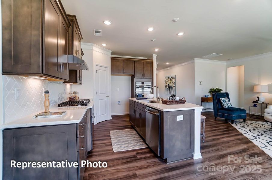 Furnished interior view inside a new home in Villas at Prestwick, Mooresville (Image 12).