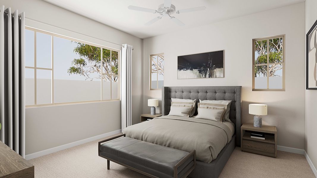 Representative furnished interior of a home built from the Fremont Plan 3504 by Tri Pointe Homes in Waterston Central, Gilbert (Image 8).