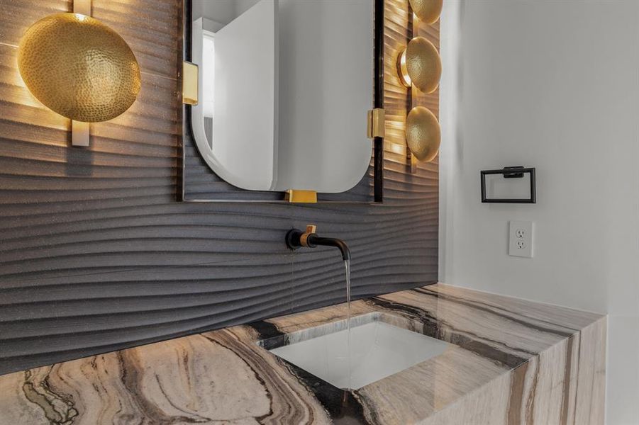 Furnished interior view inside a new home in , Dallas (Image 18).