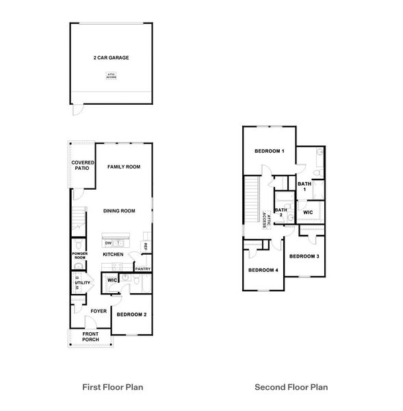 2D floor plan layout of this home in Valverde, Bastrop, TX (Image 4).
