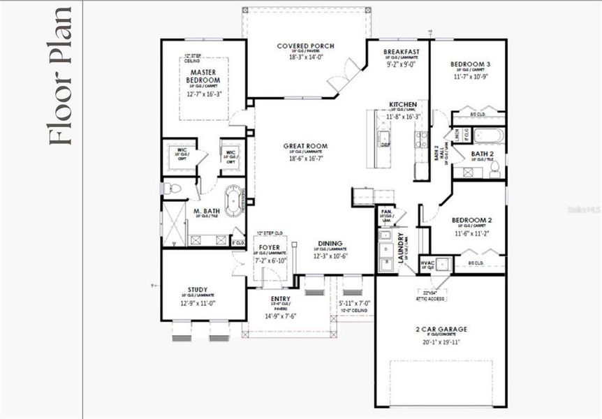 LV69 Oxford Florida Coastal Floor Plan