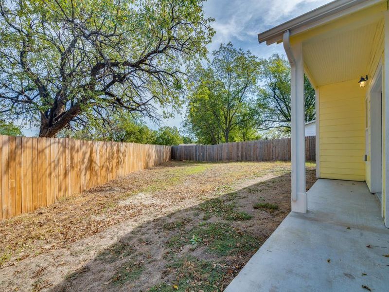 Exterior details and patio area of a home in , Commerce (Image 19). Exterior details and patio area of a home in , Commerce (Image 19).