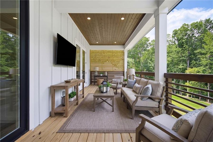 Exterior details and patio area of a home in , Cumming (Image 33).
