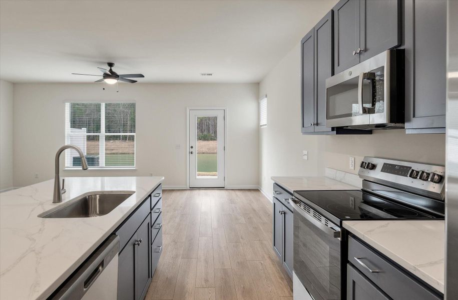 Furnished interior view inside a new home in The Landings at Montague, Goose Creek (Image 19).