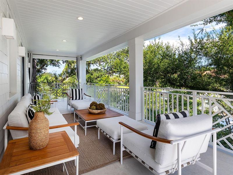 Exterior details and patio area of a home in , Sarasota (Image 33).