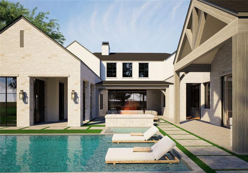 Exterior details and patio area of a home in , Dallas (Image 3).