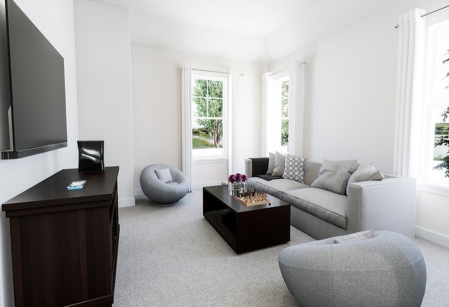 Representative furnished interior of a home built from the Ivy by Tri Pointe Homes in View at the Reserve, Mansfield (Image 7).