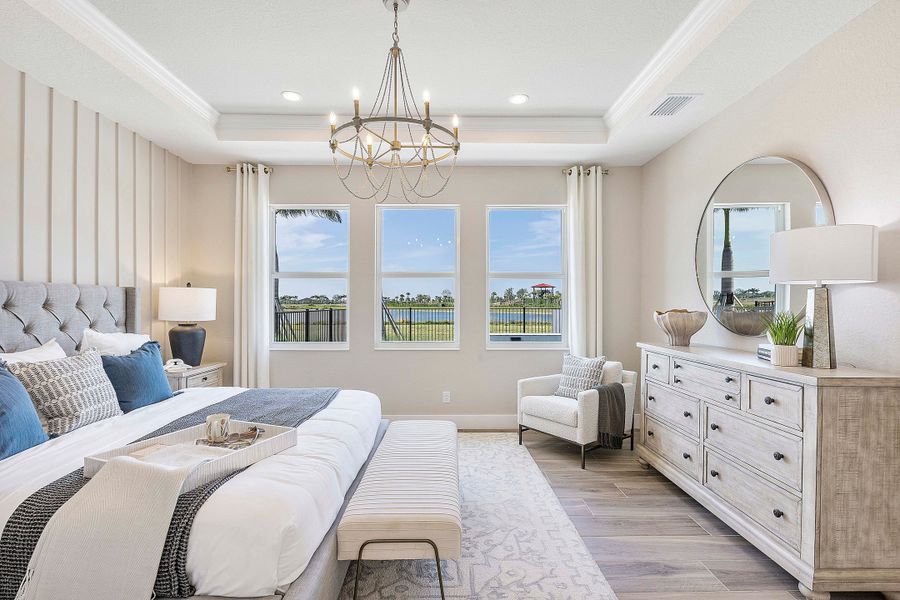 Representative furnished interior of a home built from the Charlotte by William Ryan Homes in The Sanctuary – Royal Collection, Punta Gorda (Image 38). Representative furnished interior of a home built from the Charlotte by William Ryan Homes in The Sanctuary – Royal Collection, Punta Gorda (Image 38).
