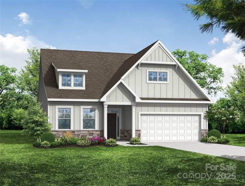 Homesite 8 features an Avery L floorplan with front load garage.