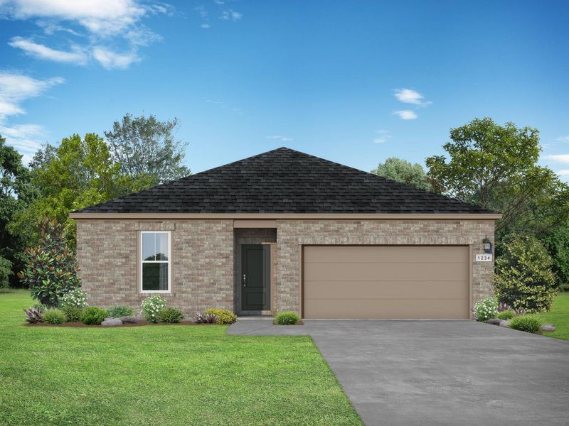 Representative exterior photo of a completed home built from the The Redbud A by Davidson Homes LLC in Meadow Ridge Estates, Josephine, TX (Image 7).