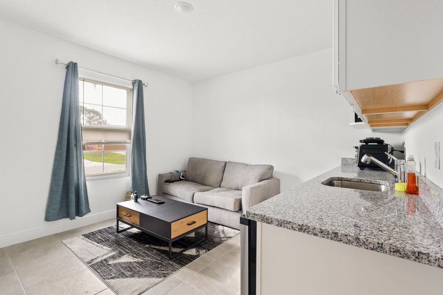 Living area of Suite