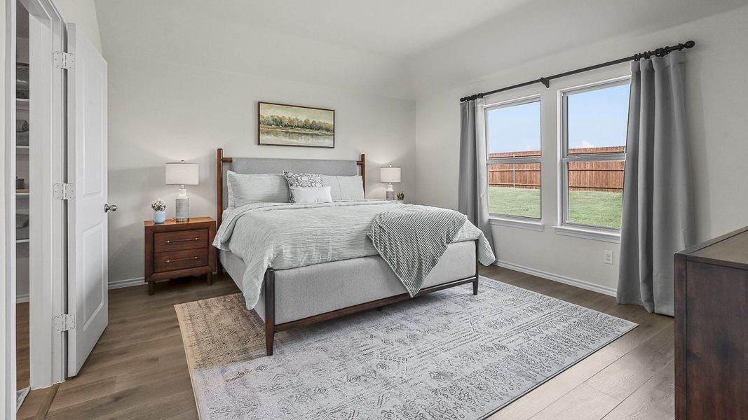 Furnished interior view inside a new home in Stonewyck Farms, Ennis (Image 28).