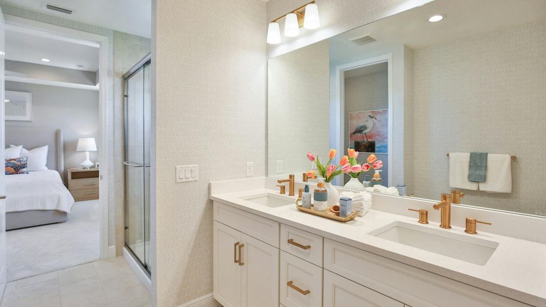 Furnished interior view inside a new home in Grand Park Real Estate and Homes for Sale in Sarasota, FL - Neal Communities, Sarasota (Image 18).