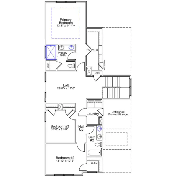 2D floor plan layout of this home in Sweetbrier, Durham, NC (Image 3). 2D floor plan layout of this home in Sweetbrier, Durham, NC (Image 3).