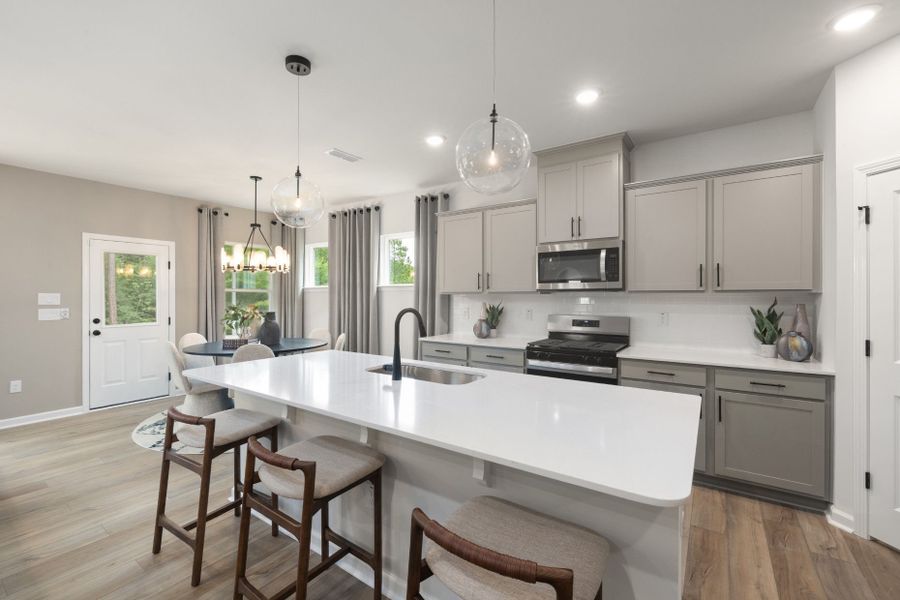 Representative furnished interior of a home built from the Kirby by Pulte Homes in Henley Village, Burlington (Image 26). Representative furnished interior of a home built from the Kirby by Pulte Homes in Henley Village, Burlington (Image 26).