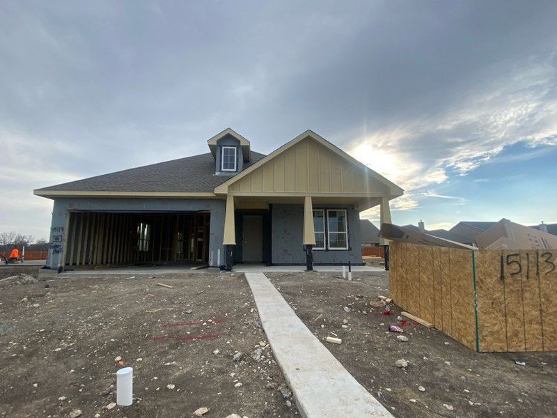In-progress construction of a new home in Morningstar, Aledo, TX (Image 4).