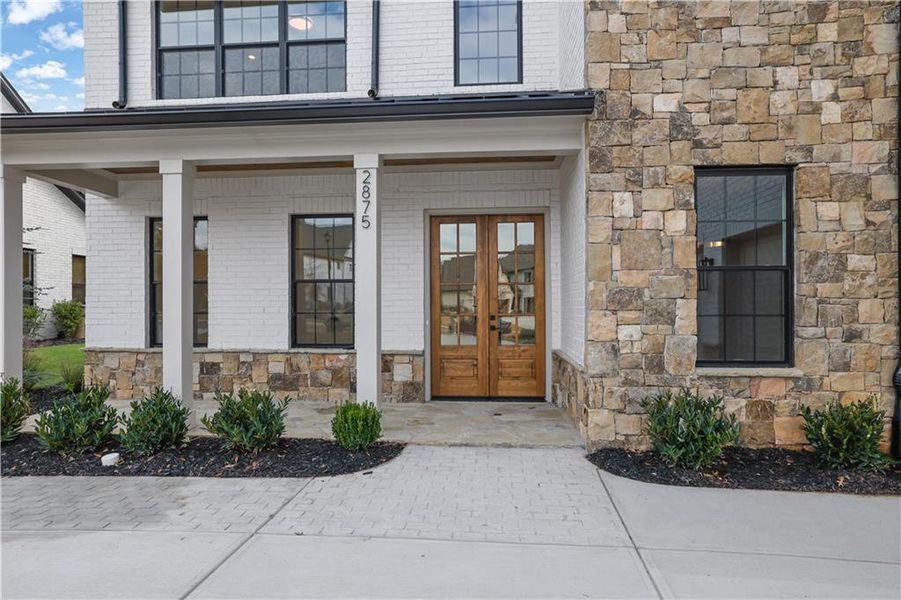 Exterior details and patio area of a home in , Cumming (Image 3). Exterior details and patio area of a home in , Cumming (Image 3).