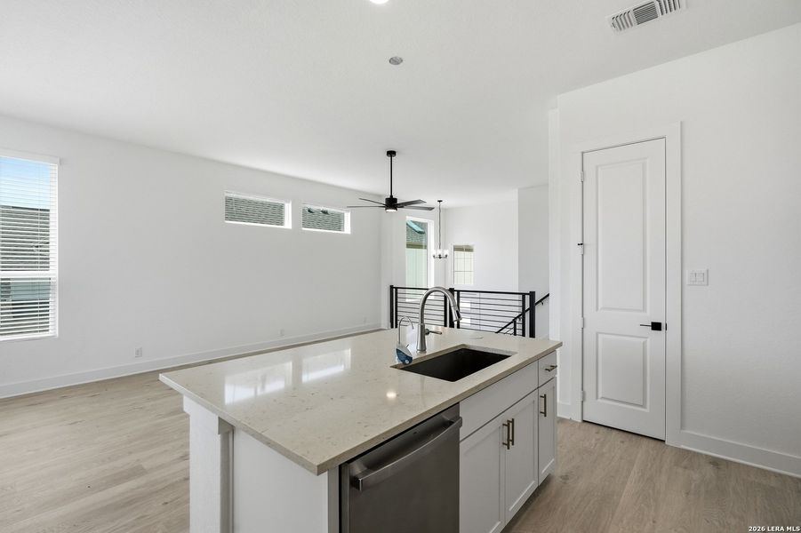 Furnished interior view inside a new home in Prominence Urban, San Antonio (Image 12). Furnished interior view inside a new home in Prominence Urban, San Antonio (Image 12).